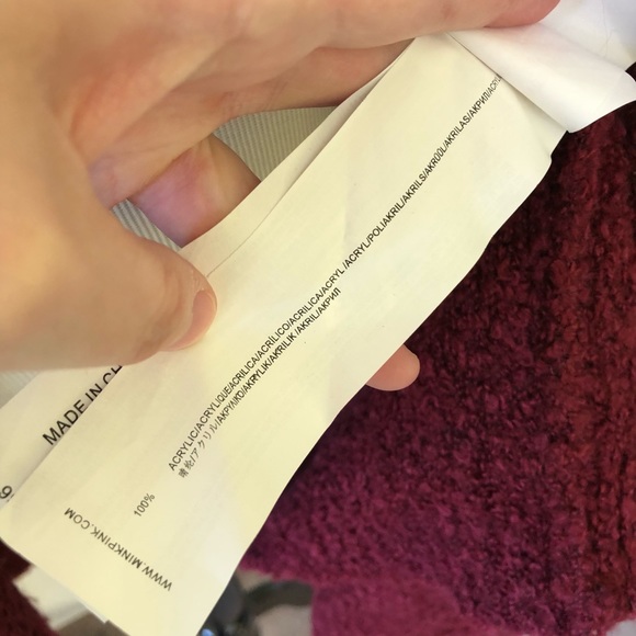 MINKPINK oxblood long cardigan - Picture 4 of 6